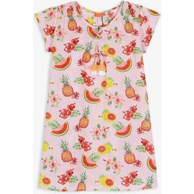 Sunuva girls pink aloha fruit kaftan dress age 7-8 s2286