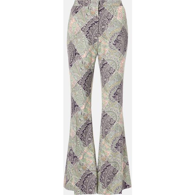 Etro Paisley high-rise flared pants - multicoloured (UK 6)