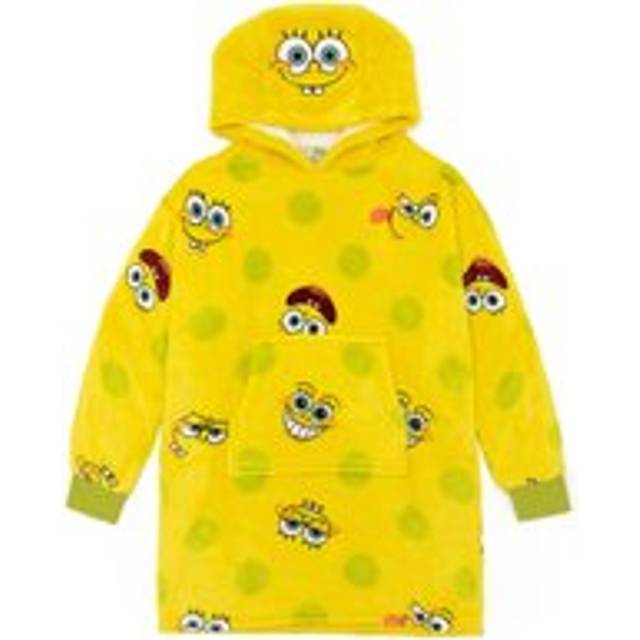 (9-13 Years) SpongeBob SquarePants Blanket Hoodie (Unisex Kids Yellow)