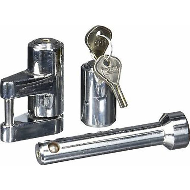 "Fulton Bulldog 580404 Chrome Universal Chrome 5/8"""" Trailer Dogbone/Coupler Lock Set"