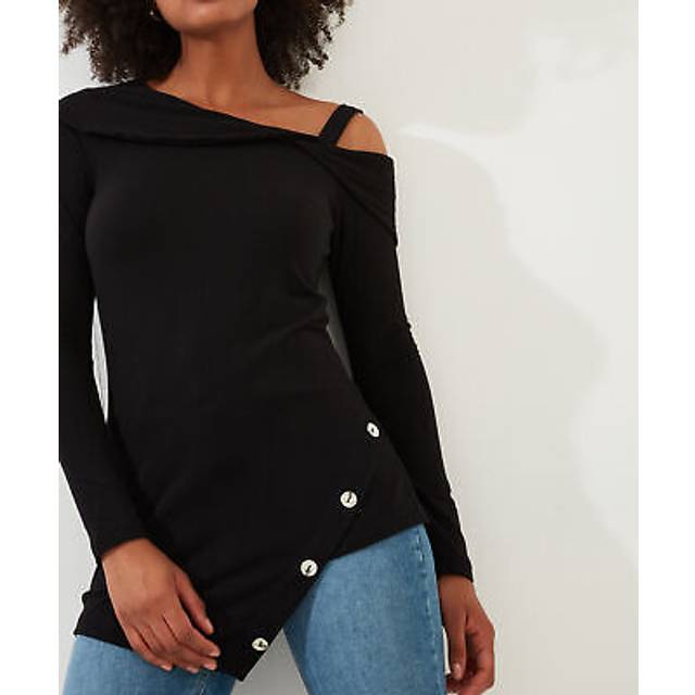 Women's Joe's New Essential Jersey Tunic Top - Size 6 - Black - by Joe Browns