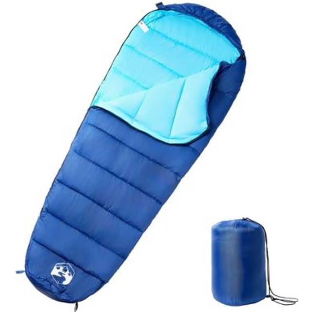 vidaXL Mummy Sleeping Bag for Adults Camping 3 Seasons - Blue