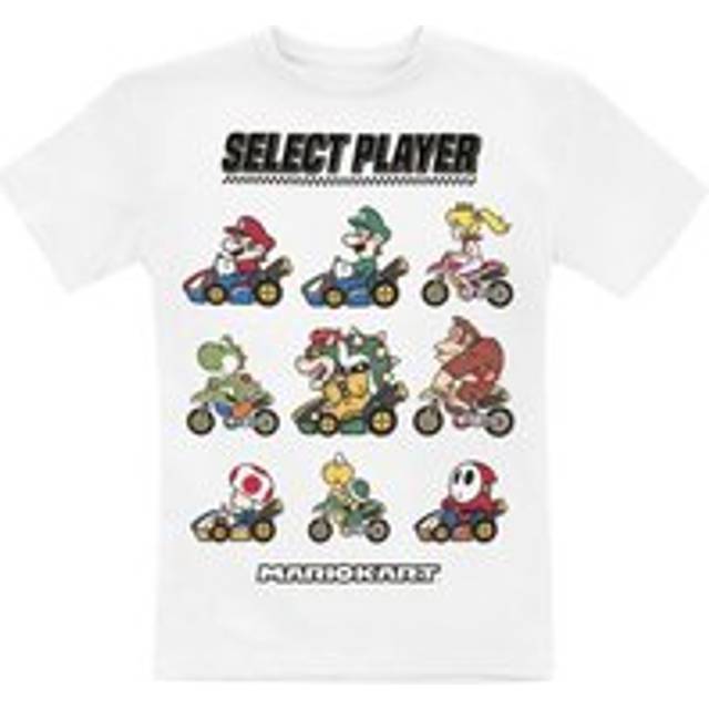 Super Mario Kids - Choose Your Driver T-Shirt white - 12 Years