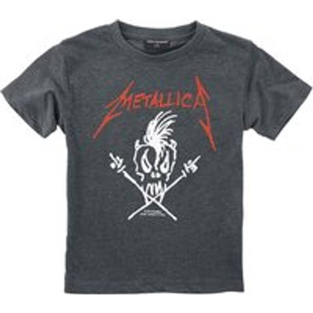 Metallica T-Shirt - Metal-Kids - Scary Guy - 92 to 140 - for Girls & Boys - mottled anthracite - 2 Years