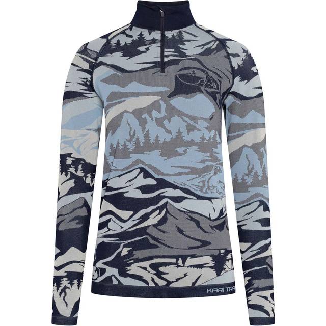 Kari Traa Women's Mille Half Zip Dark Navy Blue, XS/S
