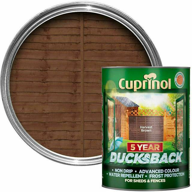 (Harvest Brown ) Cuprinol Ducksback 5 Year Waterproof 5L