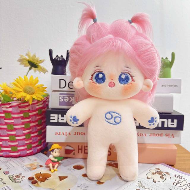 (Cancer) Twelve Constellations Cotton Doll Plush Toy Cute Cartoon Girl Holiday Gifts