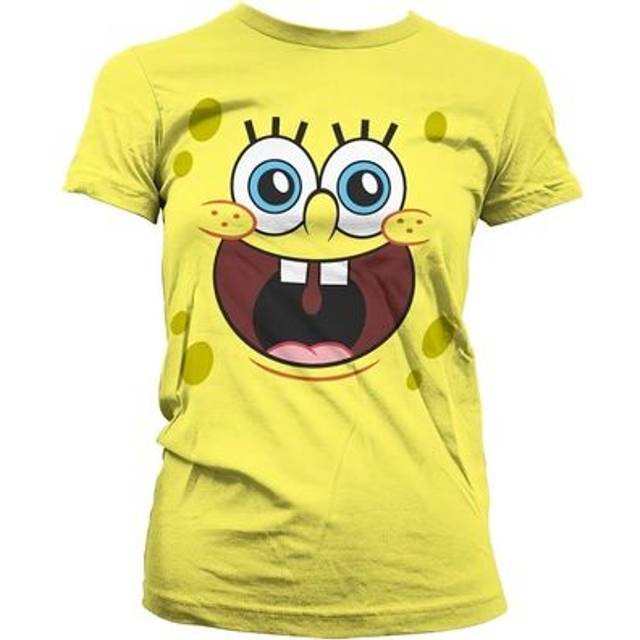 SpongeBob SquarePants T-Shirt - Sponge Happy Face - S to XXL - for Women - yellow