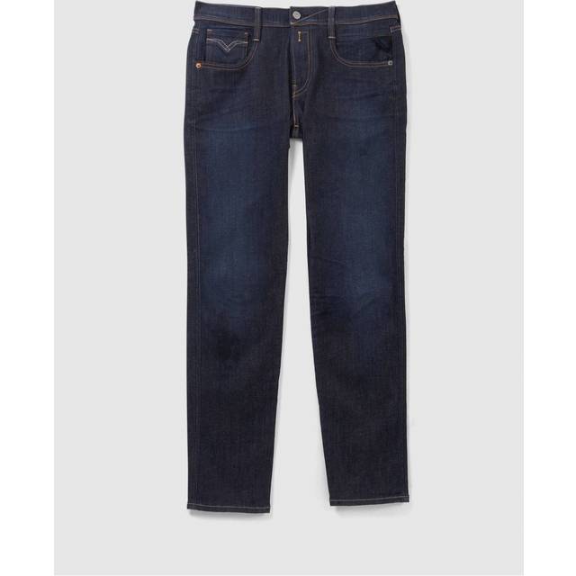 Replay För Män Jeans Anbass Hyperflex Re-used, 007 mörkblå, 27W / 32L