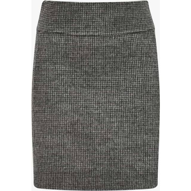 'S Max Mara Stone houndstooth wool and mohair-blend miniskirt