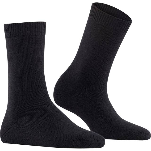 Falke Wool-Blend Cosy Socks - Black - 35-38