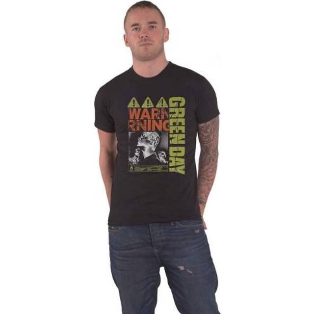 Warning Cotton T-Shirt - Black - S