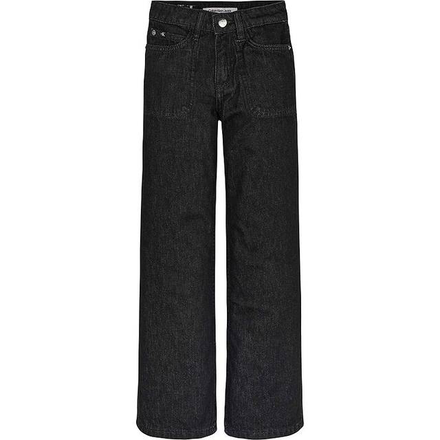 Calvin Klein High Rise Wide leg Jeans Stl. 8 år fepojkar - Från Magasin - 1by (8 år)