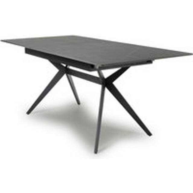 Industrial Dining Table Metal & Ceramic Grey - Extendable 140-180cm