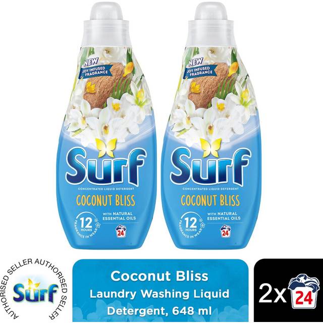 Surf Coconut Bliss Liquid Laundry Detergent 24 Washes 648Ml