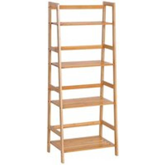 Homcom Four-Tier Bamboo Shelving Unit