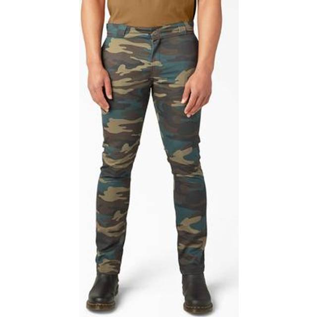 Dickies Men's Skinny Fit Work Pants  Hunter Green CAMO