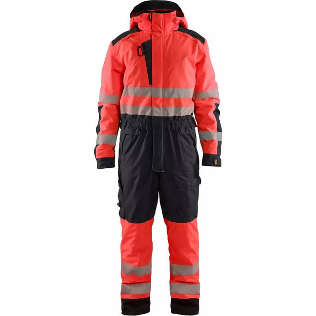 BLÅKLÄDER Vinteroverall 67251977 (Längd: Kort Kulör: Varselröd / Svart Storlek: XXS)