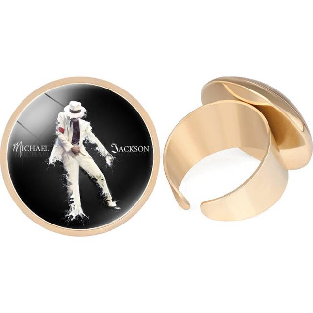 (24509605) Stunning Michael Jackson Adjustable Ring With Electroplated Metal For Men And Women