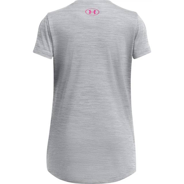 Under armour girls ua tech twist wdmk logo gym top short sleeve sports