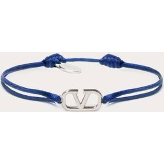 Valentino Garavani Vlogo Signature Cotton Bracelet Man ULTRAMARINE UNI