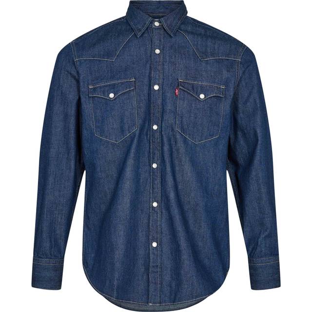 Levi's for man. 85744-0000 Bartstow Western navy shirt (S ), Casual, Cotton, Long sleeve, Sustainable