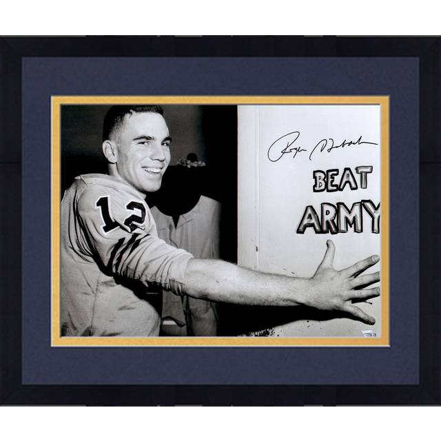 Roger Staubach Navy Midshipmen Autographed 16" x 20" Beat Army Photograph
