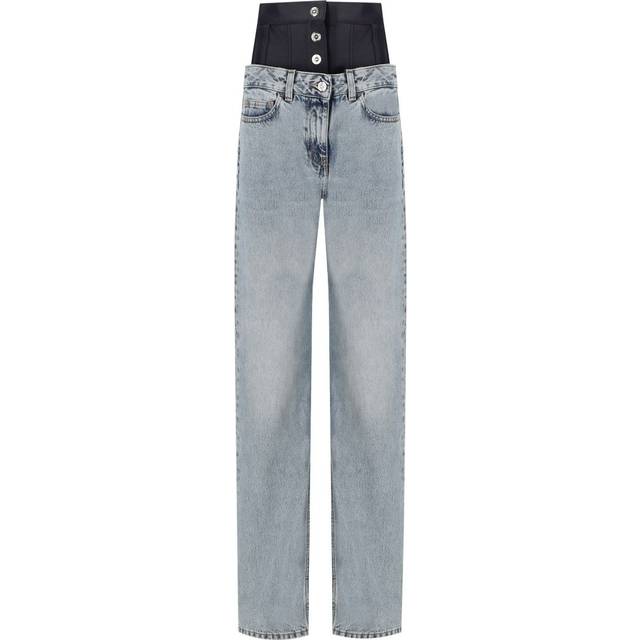 ELISABETTA FRANCHI LIGHT BLUE JEANS WITH KORSET