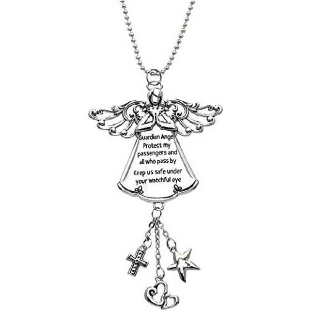 Ganz Guardian Angel Protect My Passengers Zinc Car Charm New
