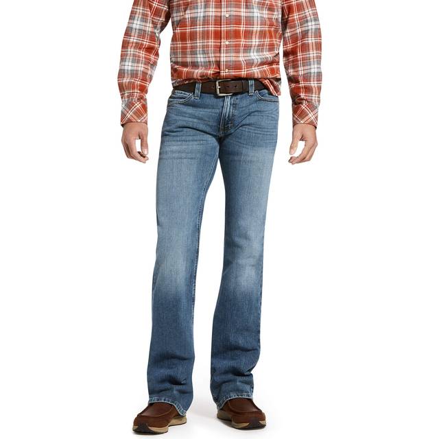 Men's M7 Rocker Stretch Legacy Boot Cut Jeans in Drifter Cotton, Size 31 34, by Ariat