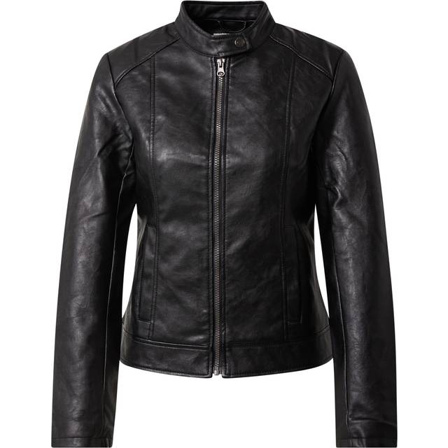 JDY  Leather jacket JDYEMILY  - UK 14 - Black - UK 14