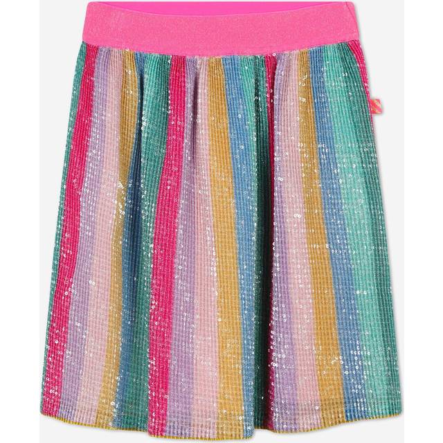 Billieblush, Skirts, female, Multicolor, 2 Y, Striped Sequin Skirt Multicolor