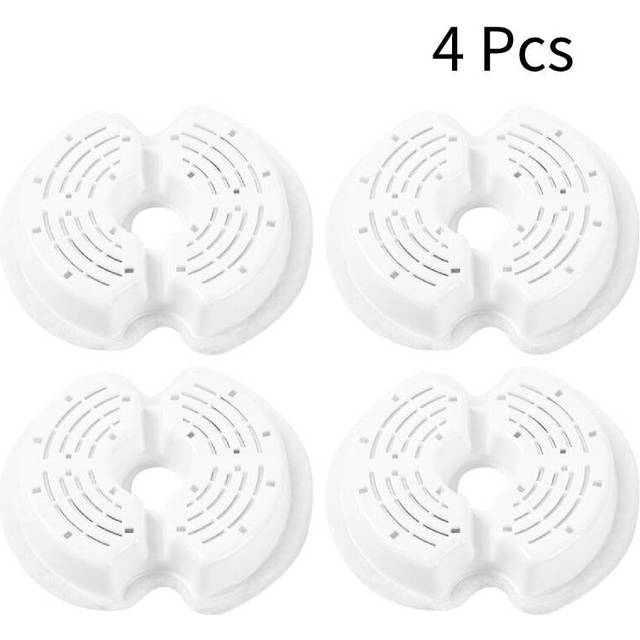 (Filters) Cat 2l Water Fountain Pet Dog Led Drinking Bowl Automatic Dispenser Cube Shape