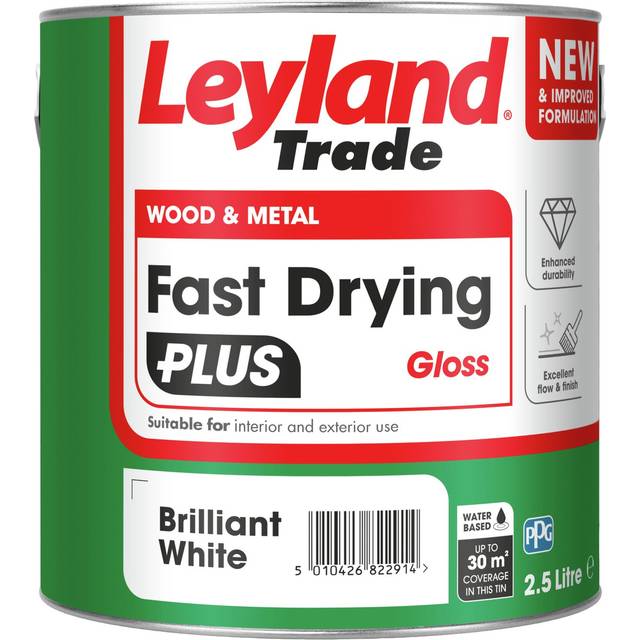 LeyLand Trade Fast Dry Plus Gloss 2.5L - Brilliant White