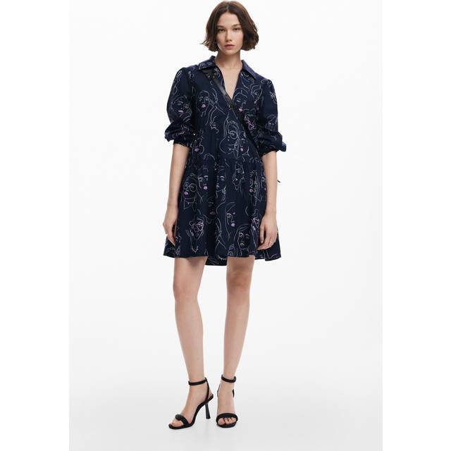 Desigual  Dress VEST LOUISVILLE  - EU S - Marine - EU S