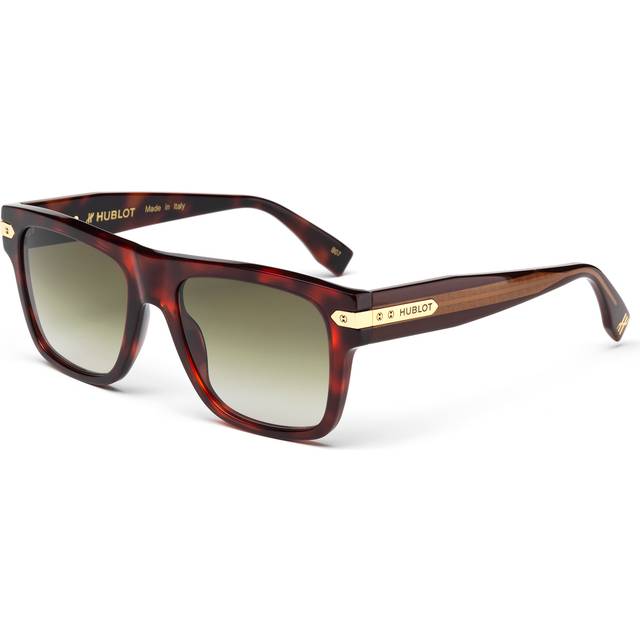 HUBLOT Unisex H043 152.120 Sunglasses Acetate Havana Green Squared Normal Shaded