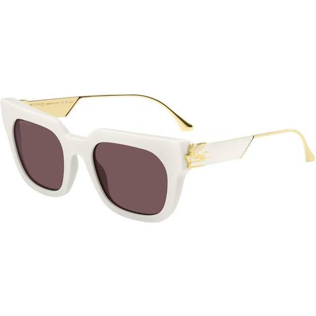 ETRO Woman ETRO 0027/G/S SZJ/U1 Sunglasses Acetate Ivory Brown Squared Normal