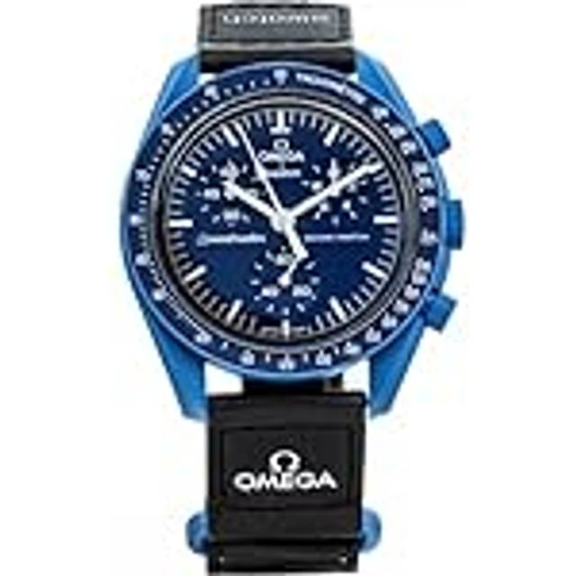 Swatch Omega x Moon Mission till Neptunus Speedmaster Blue – ny SO33N100, BLÅ, Modern