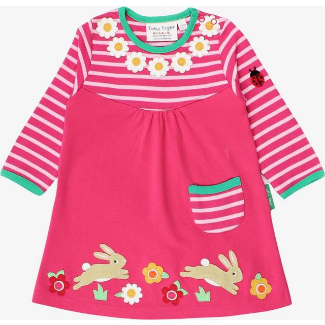 Organic Leaping Bunny Applique T-Shirt Dress - 18-24m / 92cm