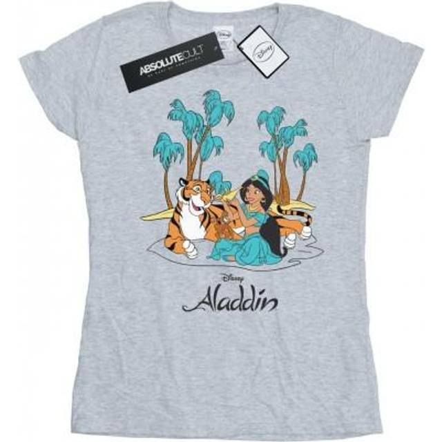 Aladdin Jasmine Abu Rajah Beach Cotton T-Shirt - White