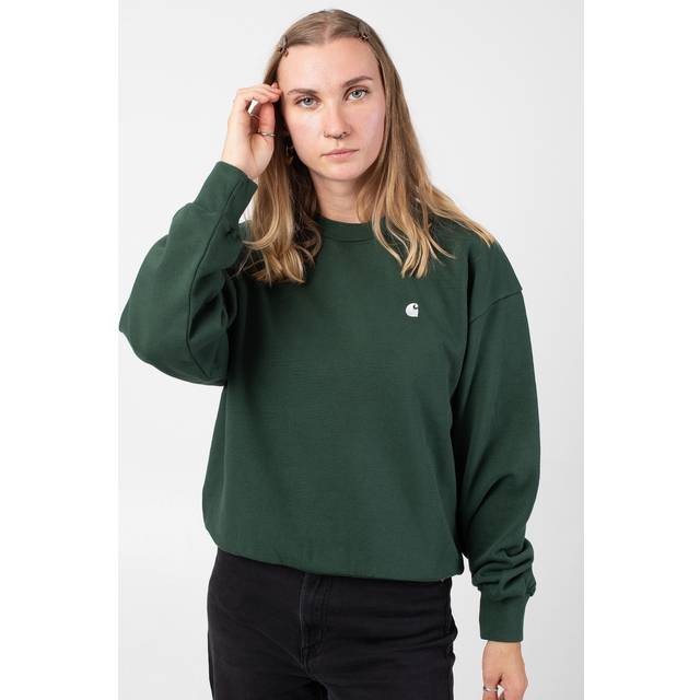 Carhartt WIP - W' Casey Sycamore Tree/Silver - Sweater - green - L - 100% Cotton,Sweat