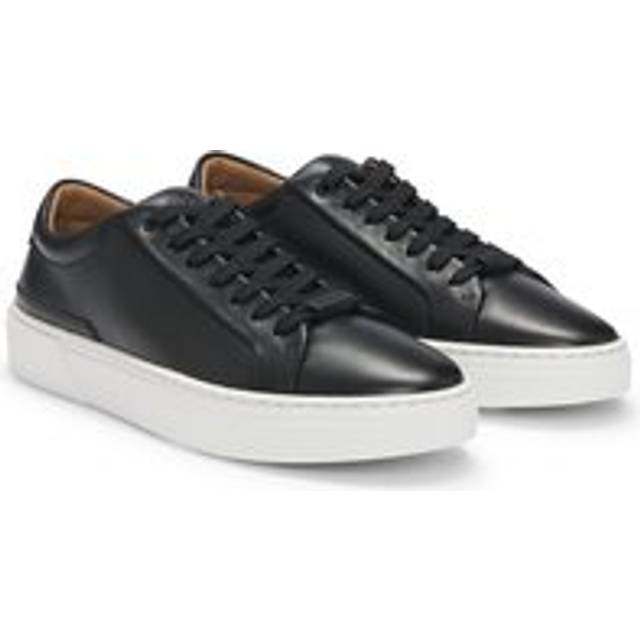 BOSS for man. 50536841 Gary Leather Sneakers black (40), Flat, Laces, Casual