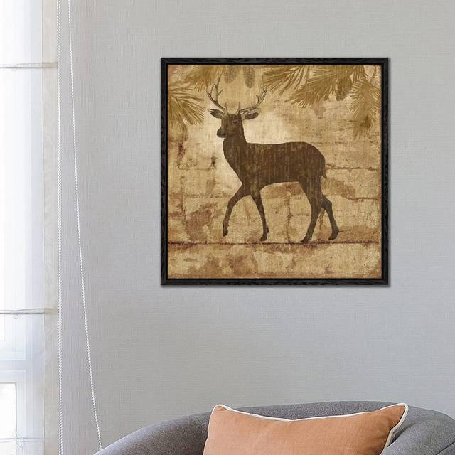 The Creation | Horizontal - Print on Canvas - Black Framed (66.04cm H x 66.04cm W x 3.81cm D)
