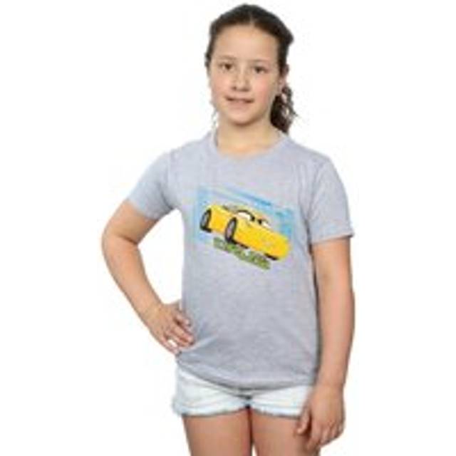 (12-13 Years, Sports Grey) Disney Girls Cars Cruz Ramirez Cotton T-Shirt