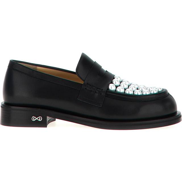 Mach & Mach-Sirene Mocassini Bianco/Nero-Donna - White/Black - 39