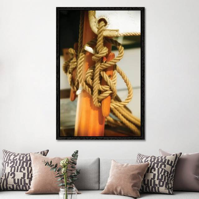 Sailboat Cleat by Savanah Plank - Gallery-Wrapped Canvas Giclée - Black Framed (152.5 cm H x 101.5 cm W)
