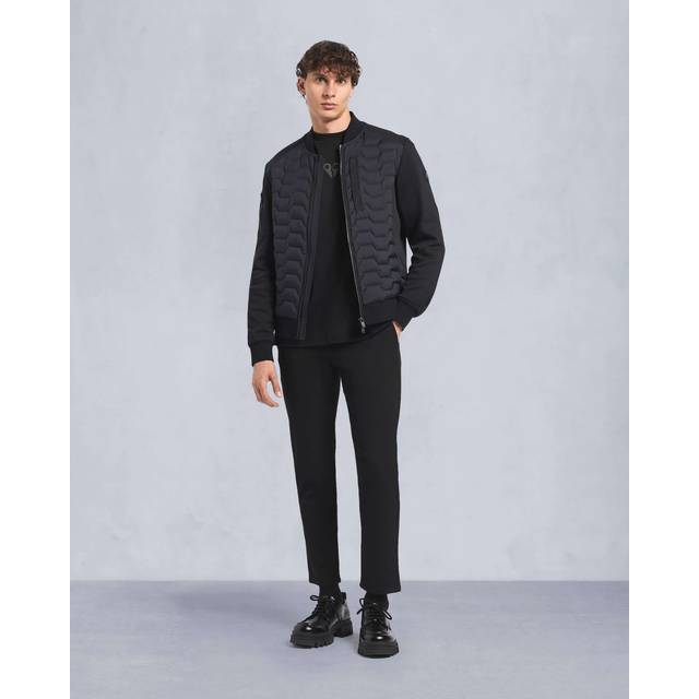 Moose Knuckles Granite Nylon Bomber Jacket - XXL - Black