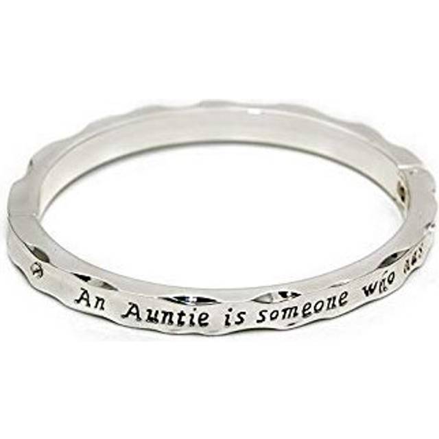 Equilibrium Silver Plated Hinged Bangle Auntie