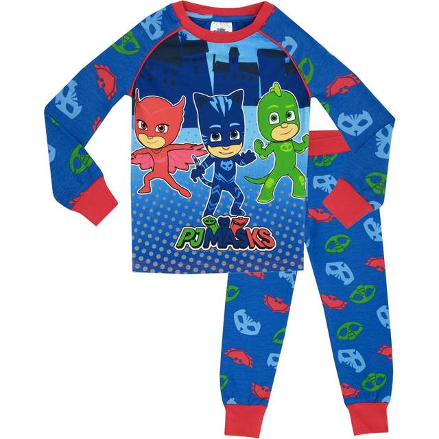 PJ Masks Pyjamas - BOYS BLUE 3 CHARACTER GL- 6 TO 7 YEARS - Multi - 5-6 Years