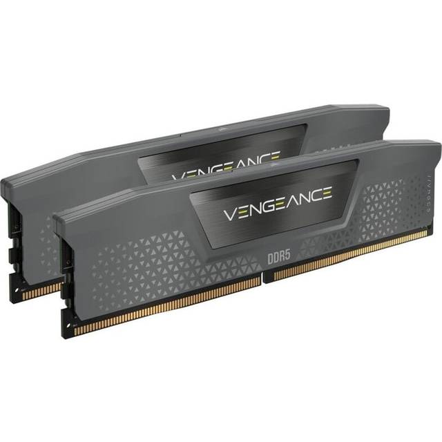 CORSAIR VENGEANCE DDR5 RAM 96GB (2x48GB) 6000MHz CL30 AMD EXPO Intel XMP iCUE-Kompatibelt Datorminne – Grå (CMK96GX5M2B6000Z30)